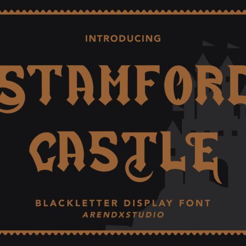 Stamford Castle - Blackletter Font cover image.