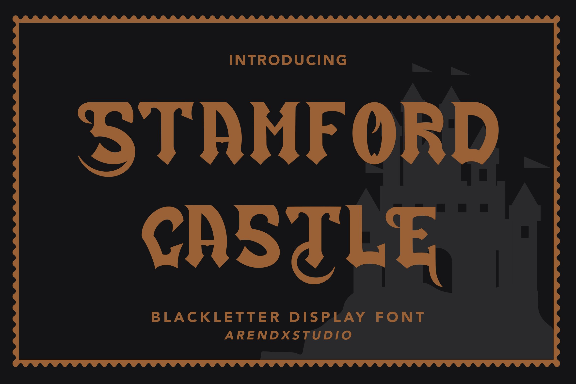 Stamford Castle - Blackletter Font cover image.