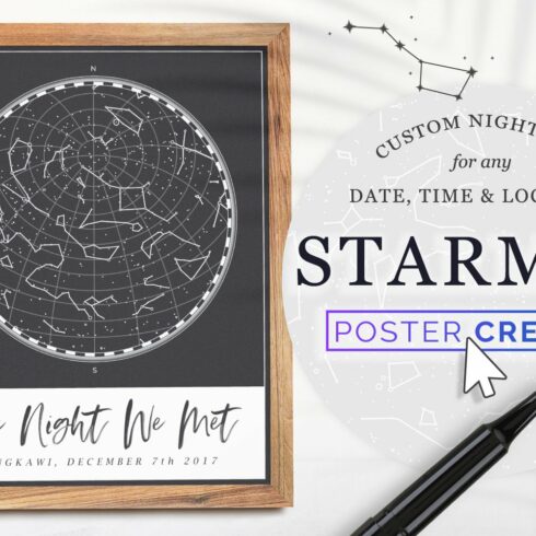 Star Map Poster Creator, Minimalcover image.