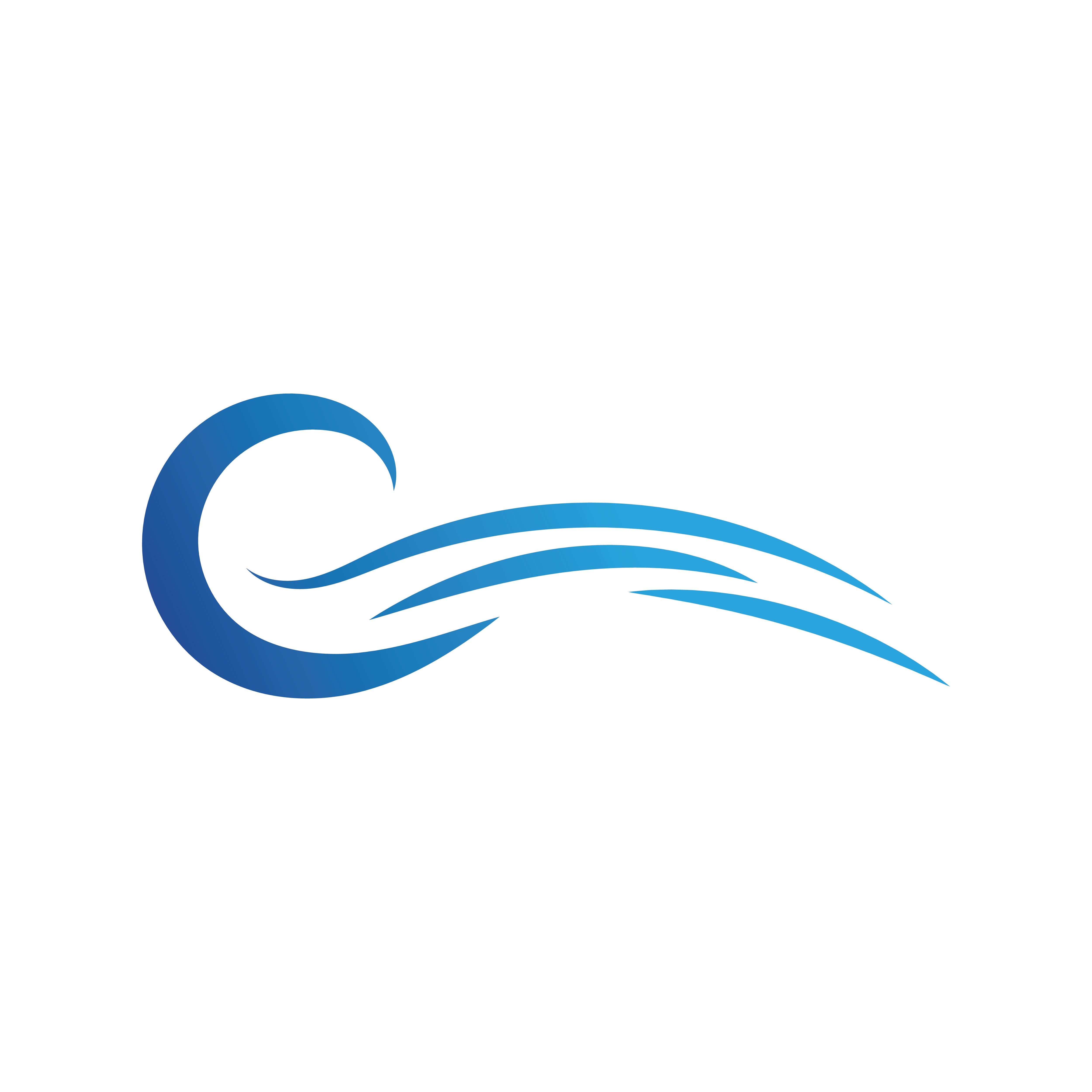 Water wave beach logo symbol cover image.