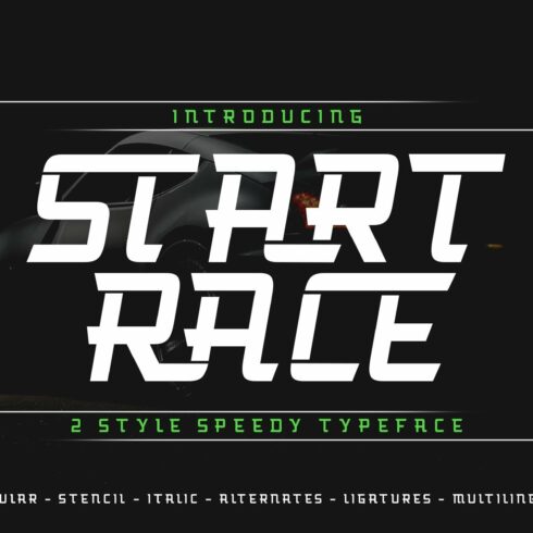 Start Race Typeface cover image.