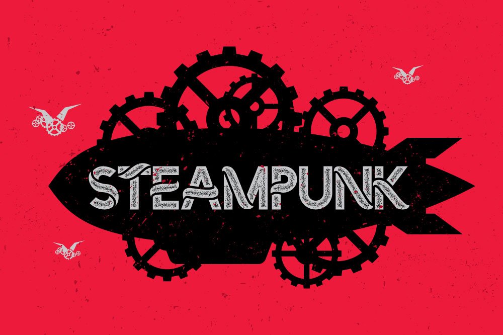 Steampunk font cover image.