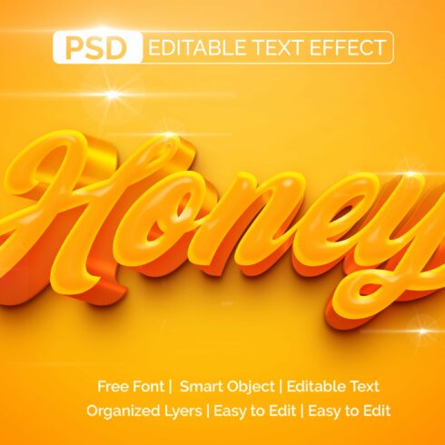 Photoshop 3D Editable Text Effectcover image.
