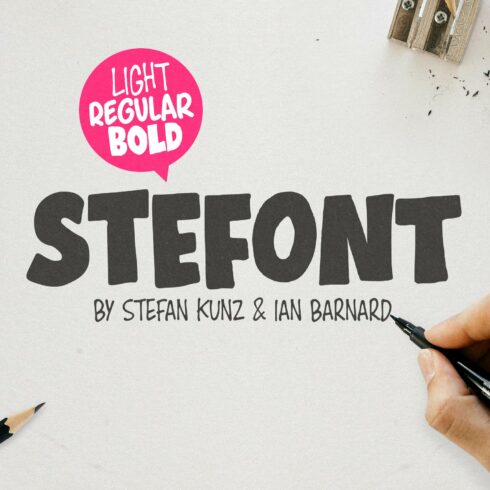 STEFONT typeface cover image.