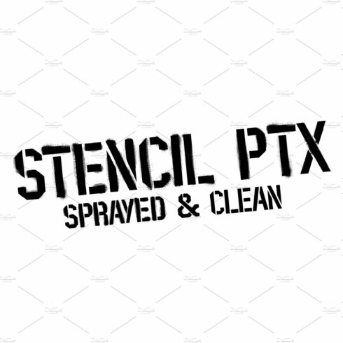 Stencil PTx font family cover image.