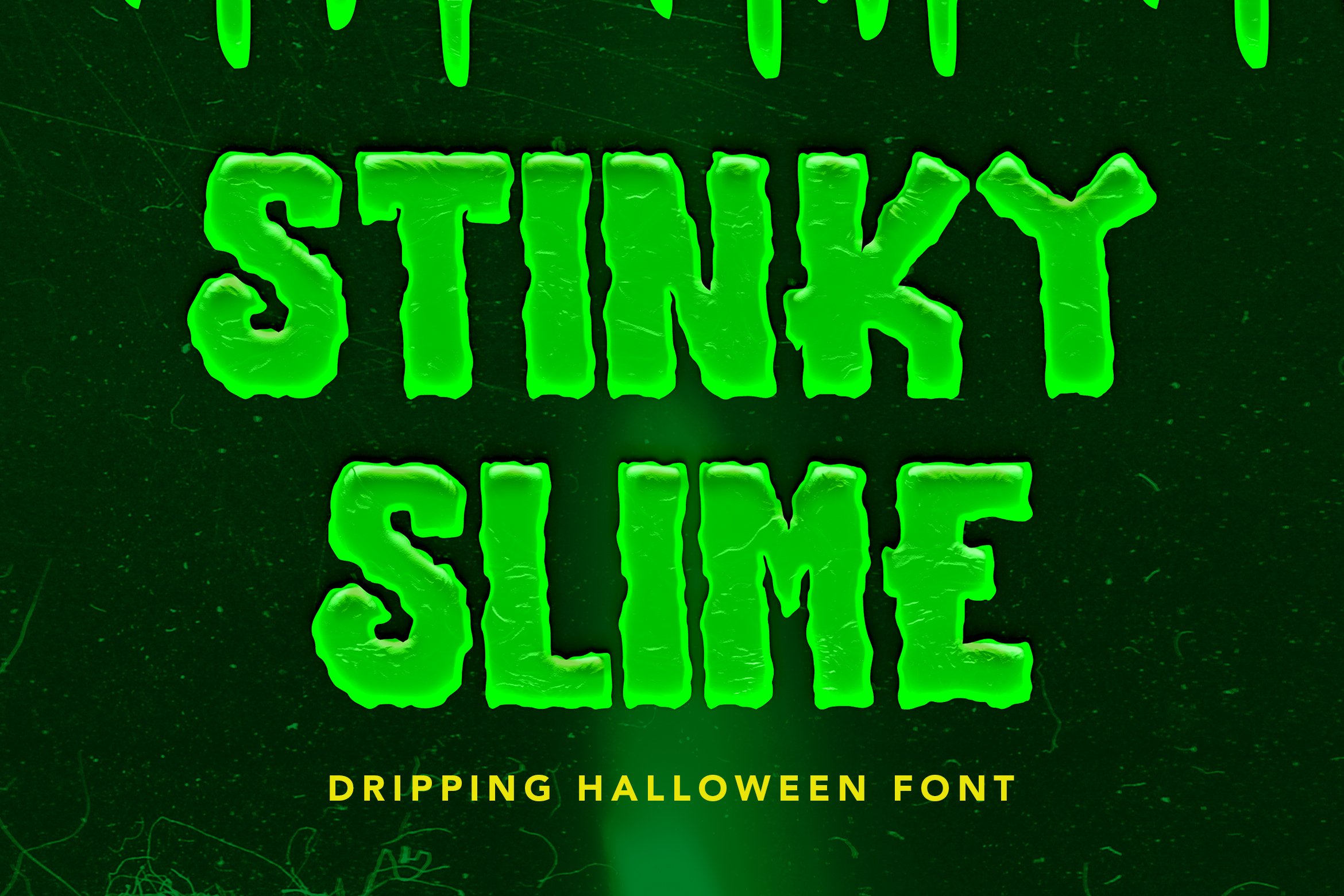 Stinky Slime - Halloween Font cover image.