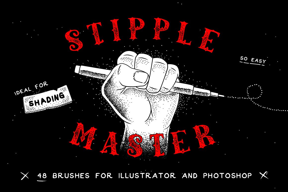 Stipple Master AI & PS Brushescover image.