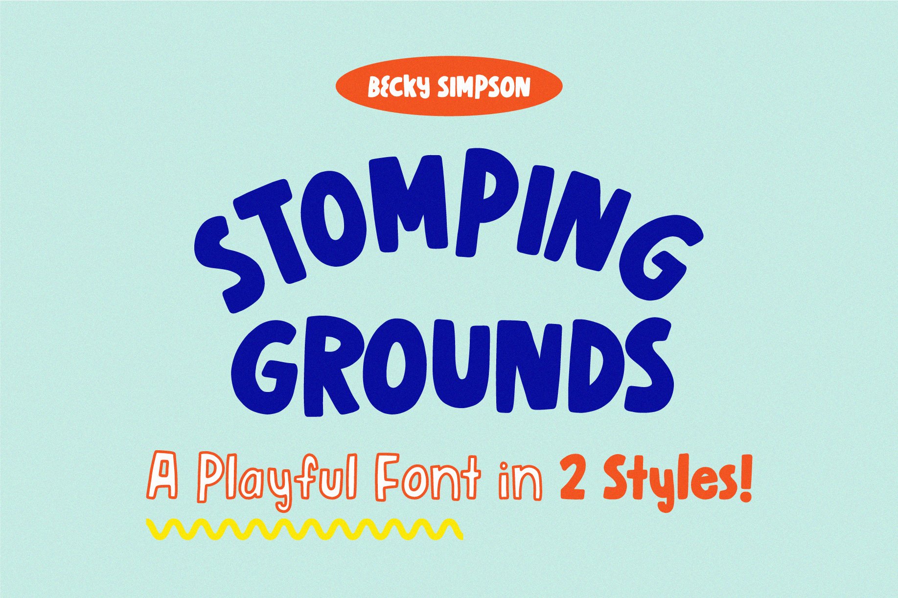 Stomping Grounds • Bubble Font preview image.