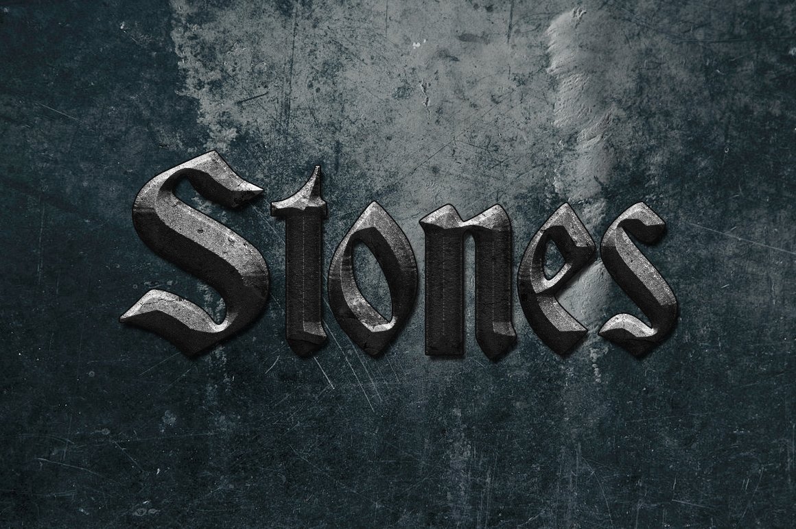 Stone Text Styles for Photoshopcover image.