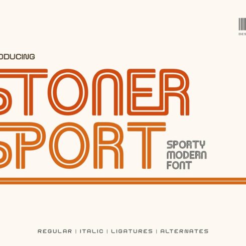 Stoner Sport Typeface cover image.