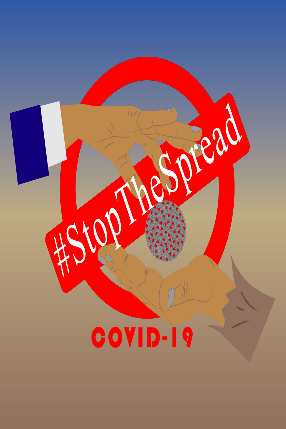 Stop the covid19 spread in poor pinterest preview image.