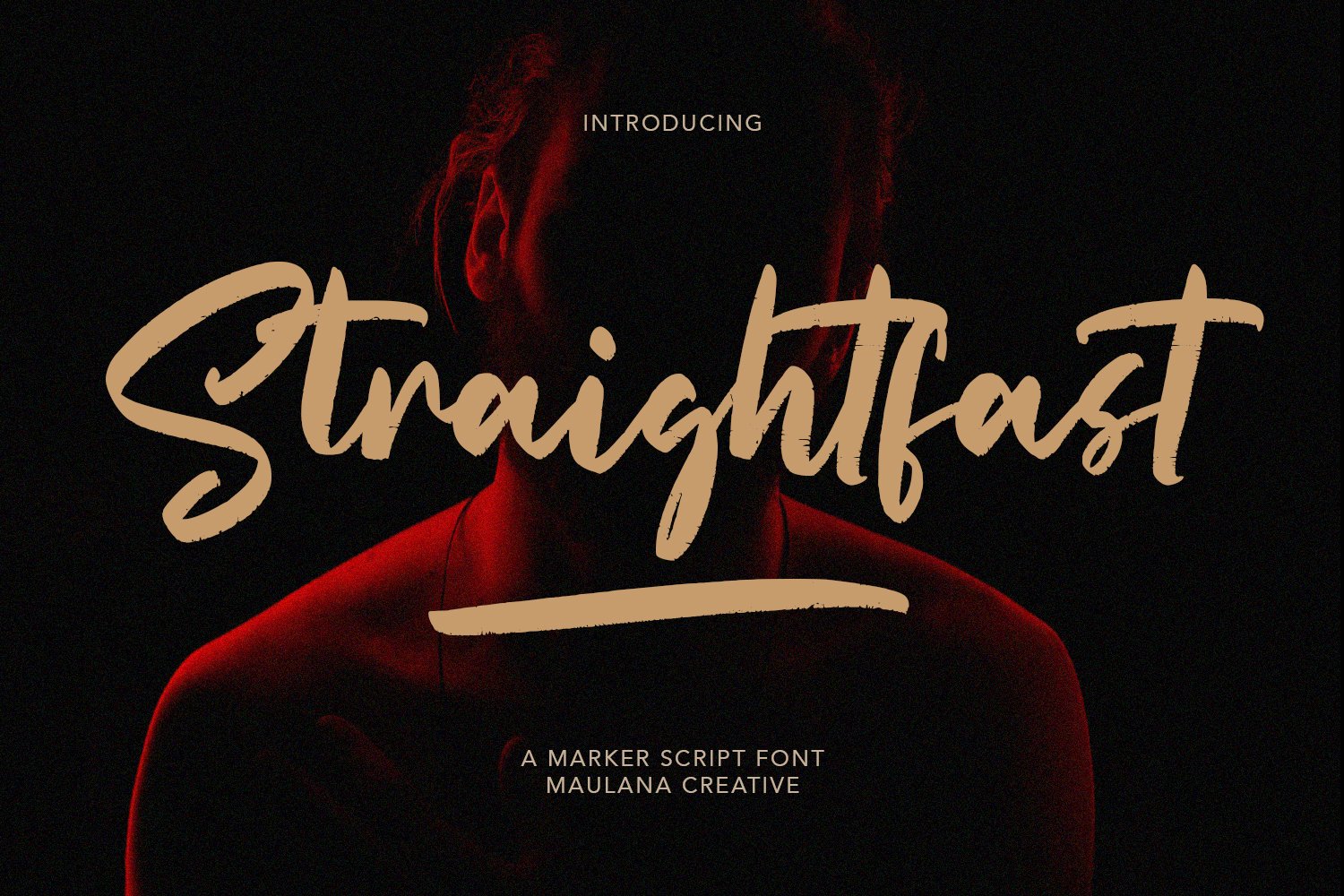 Straightfast Marker Script Font cover image.