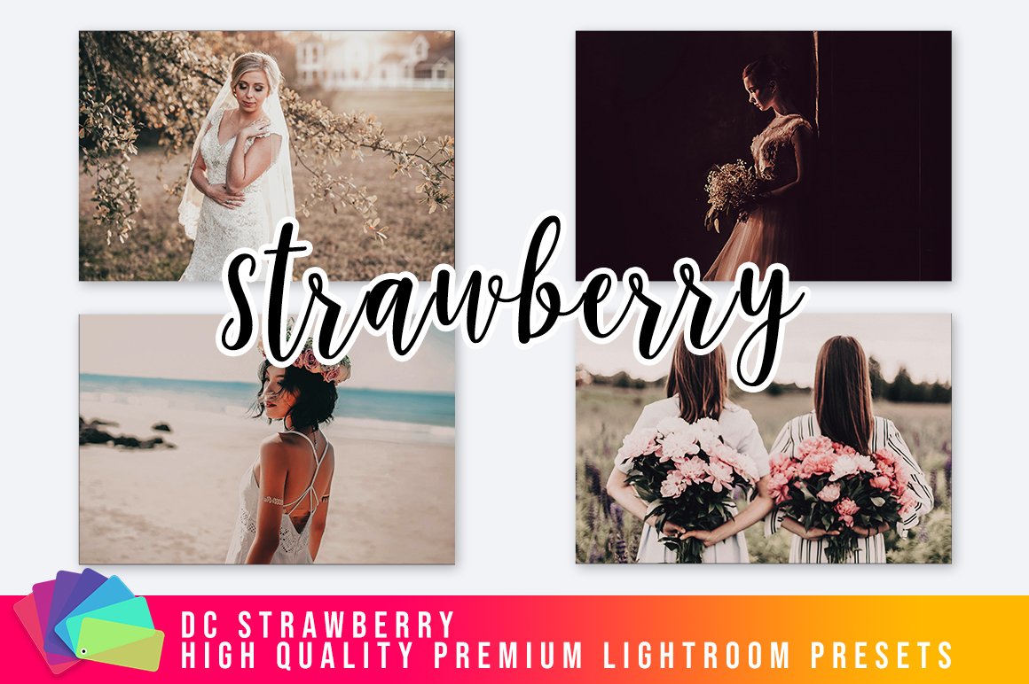 Strawberry Lightroom Presets V1cover image.