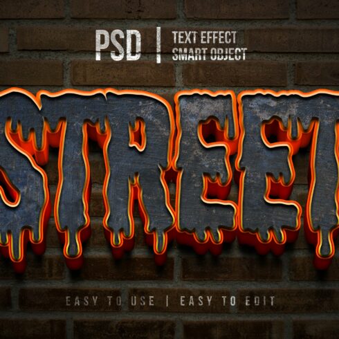 street graffiti text effect mockupcover image.