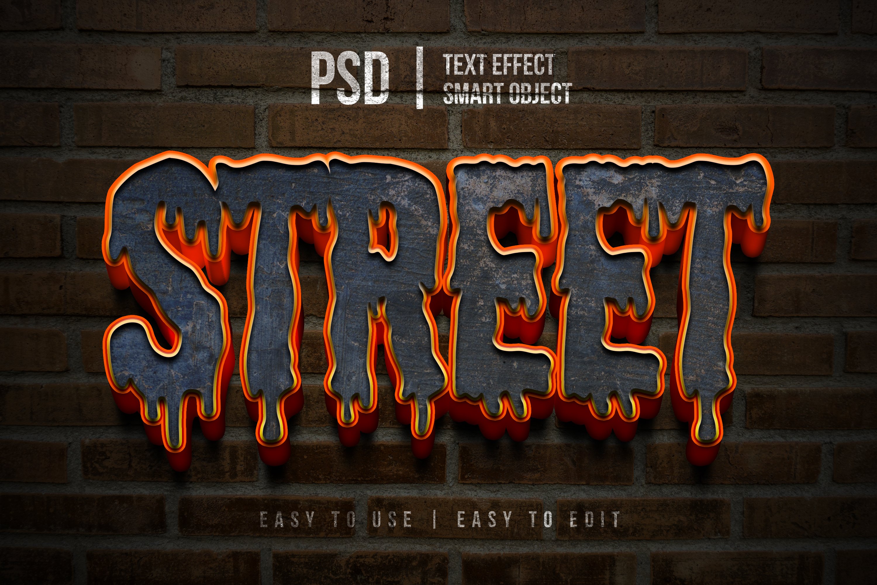 street graffiti text effect mockupcover image.