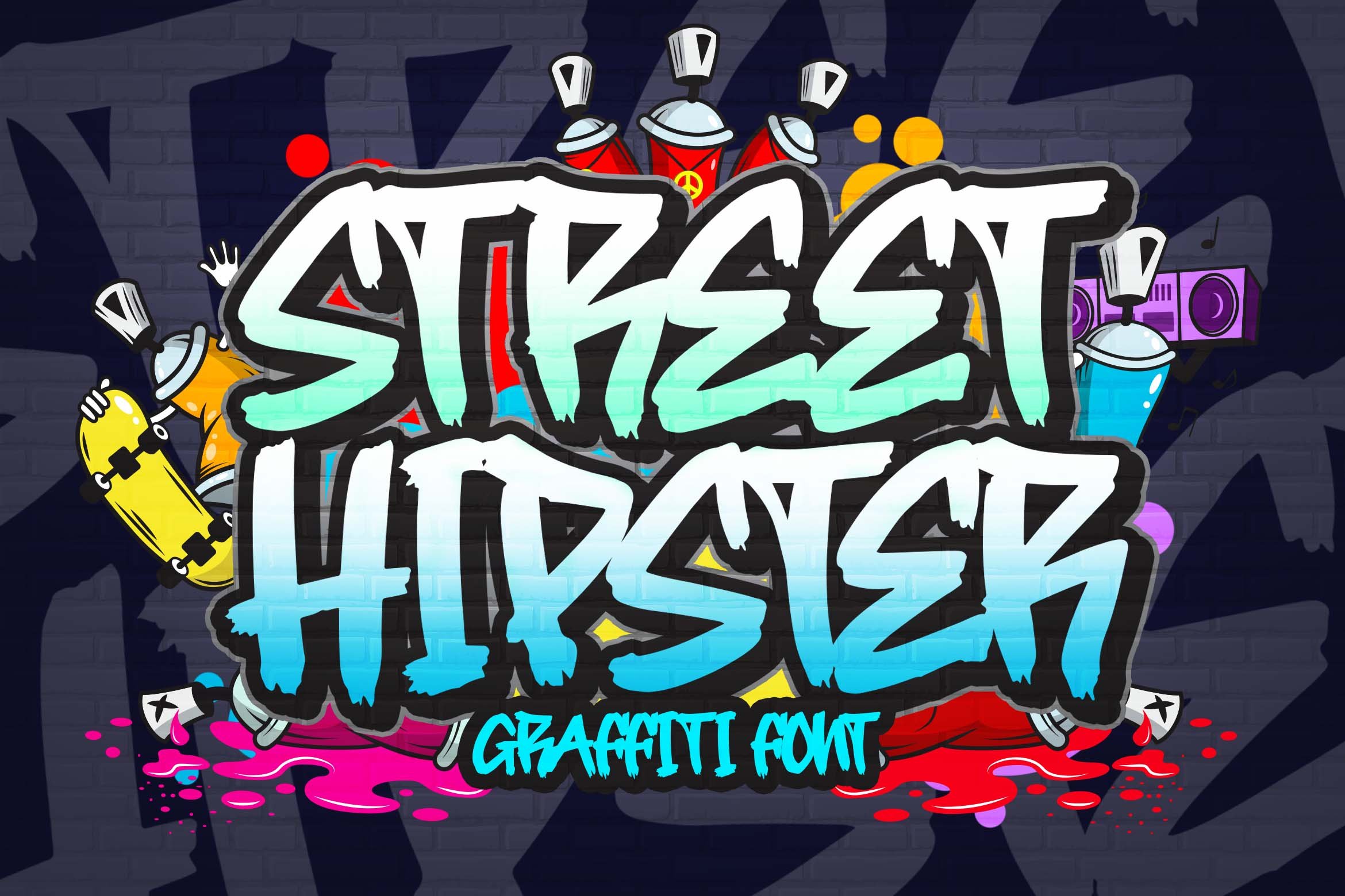 Street Hipster Graffiti Font cover image.
