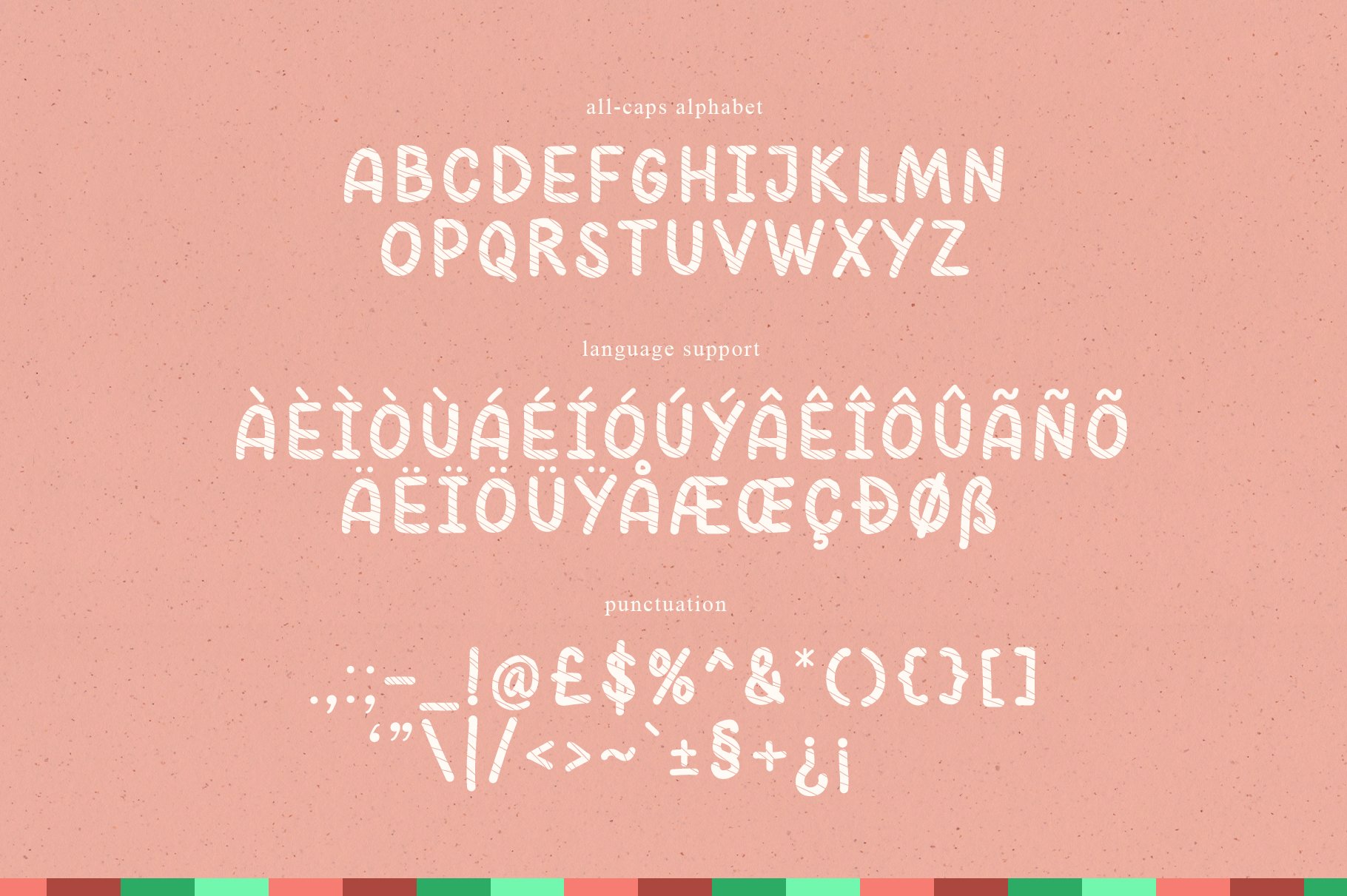 Stripetastic: Quirky Display Font preview image.