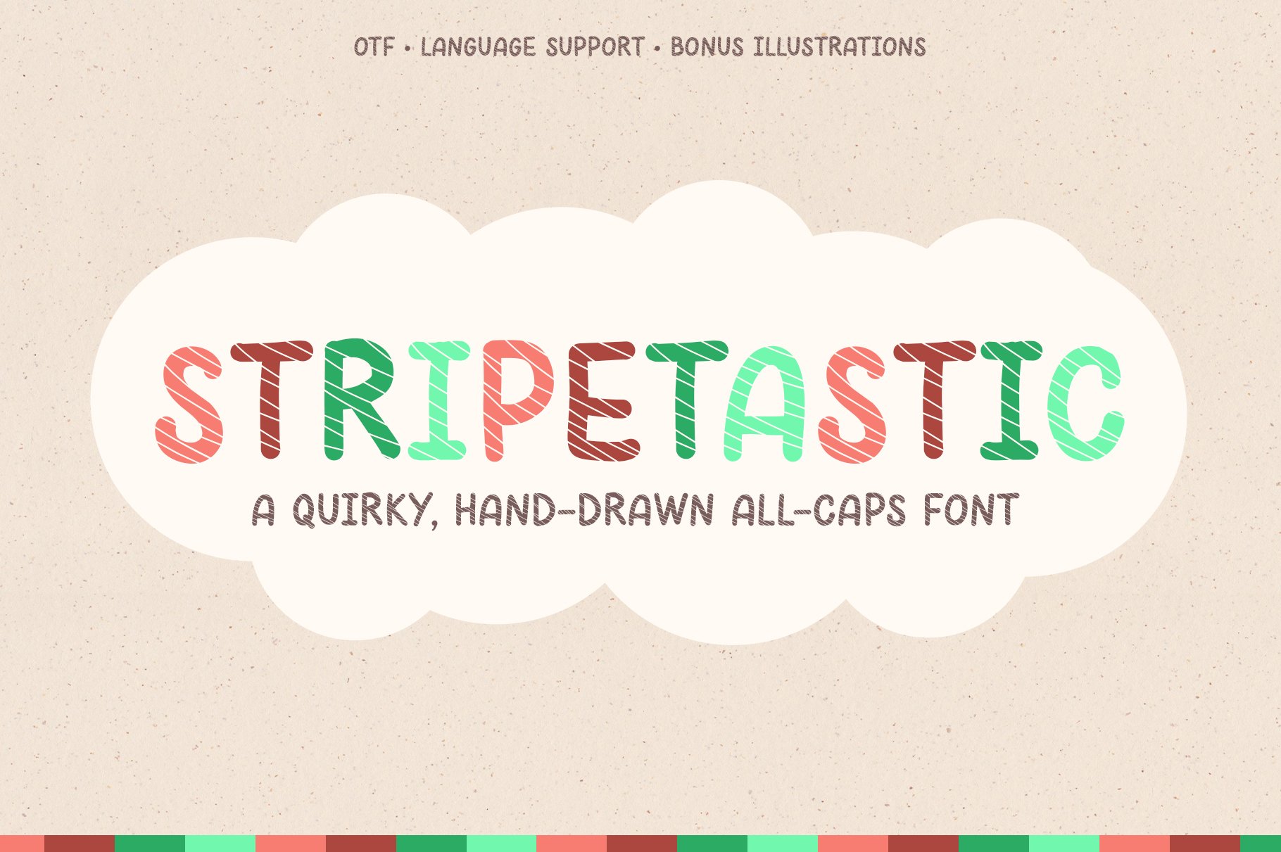 Stripetastic: Quirky Display Font cover image.