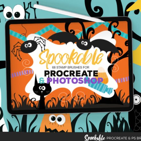 Halloween Procreate & PS Brushescover image.