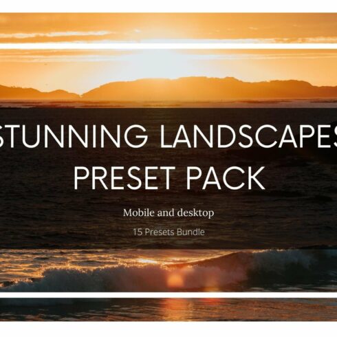 15 Lightroom Presets Pack Landscapecover image.
