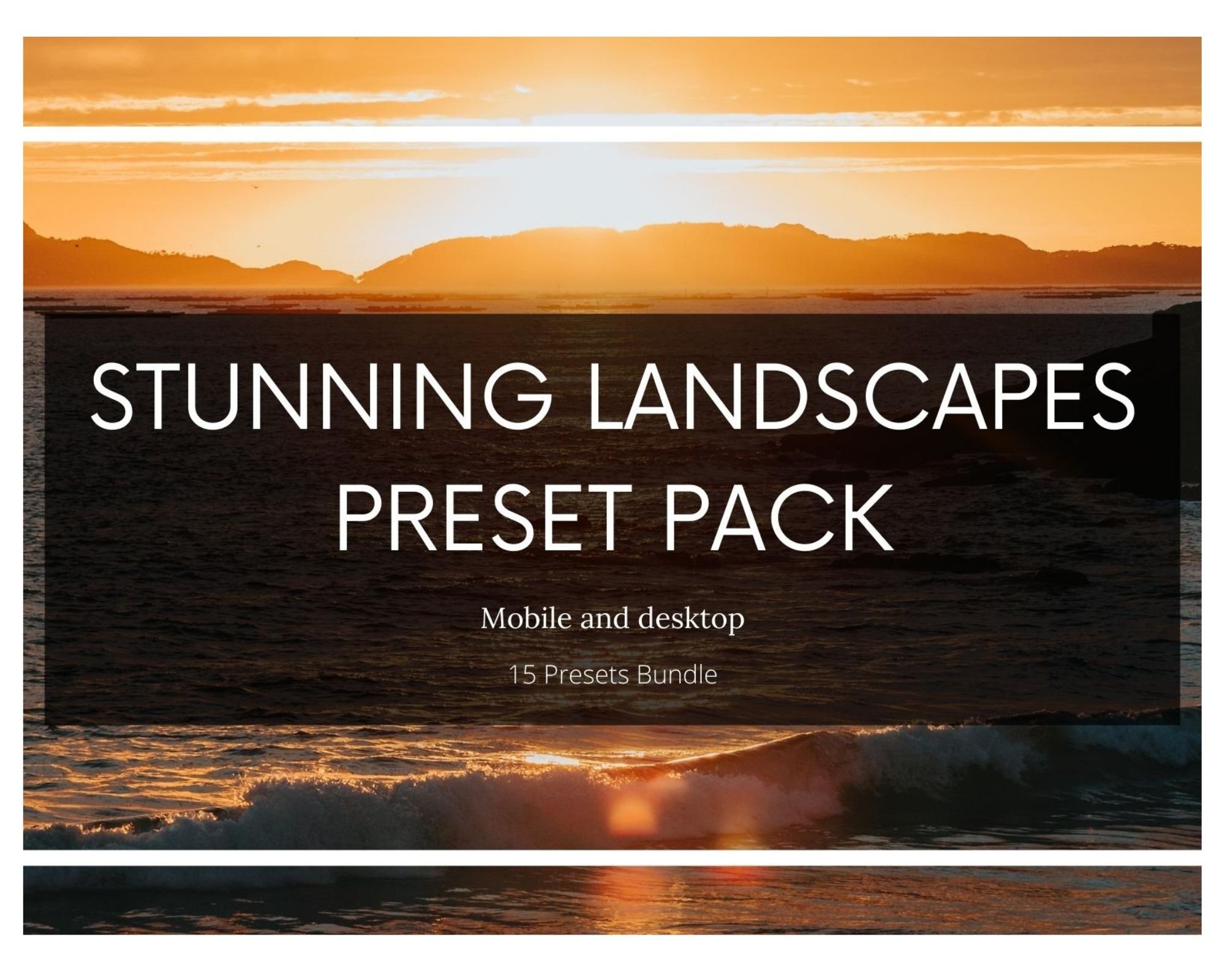 15 Lightroom Presets Pack Landscapecover image.