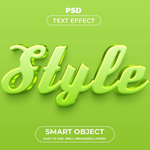 Style 3D Editable psd Text Effectcover image.