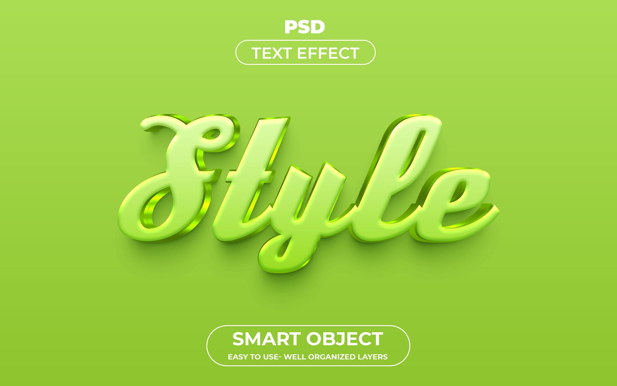 Style 3D Editable psd Text Effectcover image.