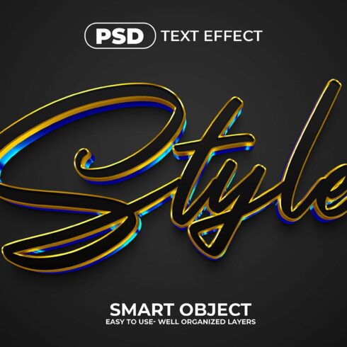 Style 3D Editable Text Effect Stylecover image.