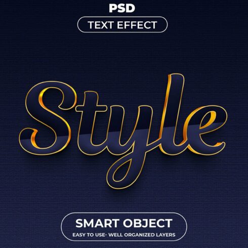 Style 3D Editable psd Text Effectcover image.