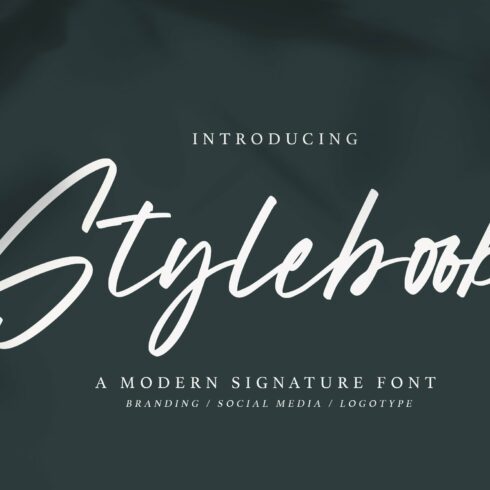 Stylebook - Modern Signature Font cover image.