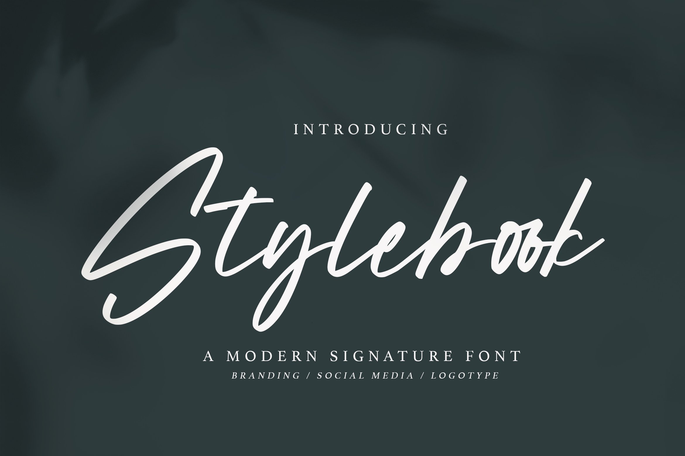 Stylebook - Modern Signature Font cover image.