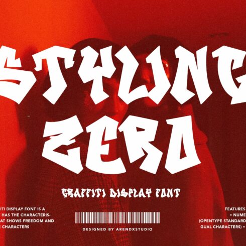 Styling Zero - Graffiti Display Font cover image.