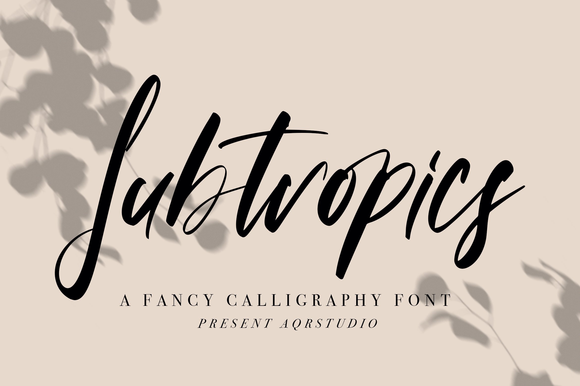Subtropics - Fancy Calligraphy Font cover image.
