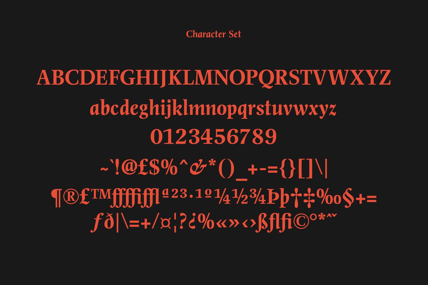 Suffely Classic Serif Font preview image.