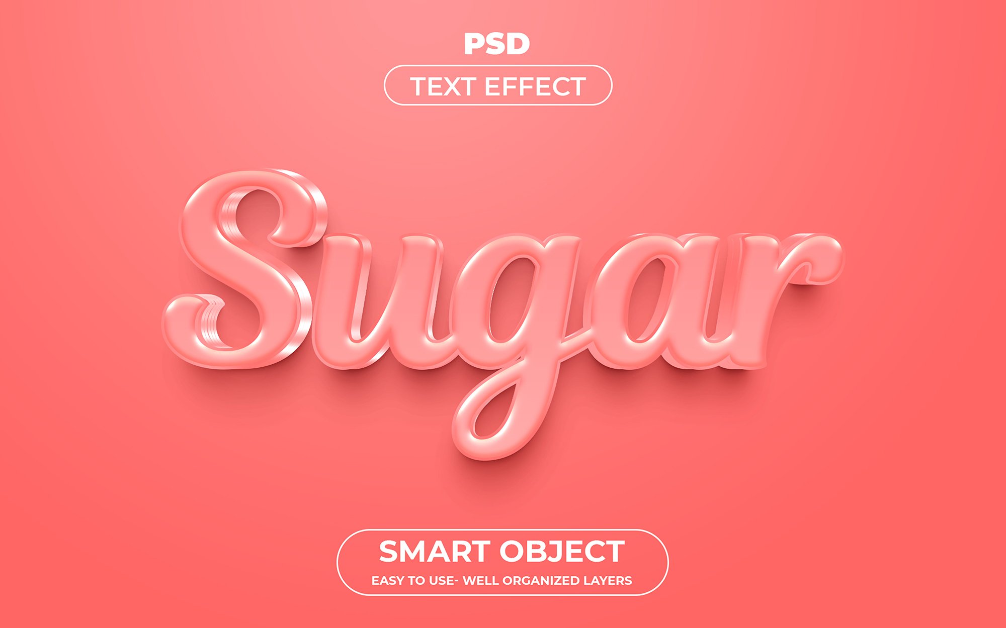 Sugar 3d Editable Text Effect Stylecover image.