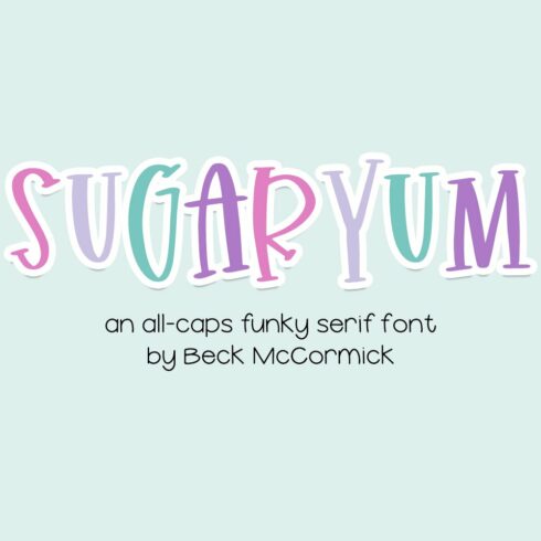 Sugaryum Serif Font cover image.