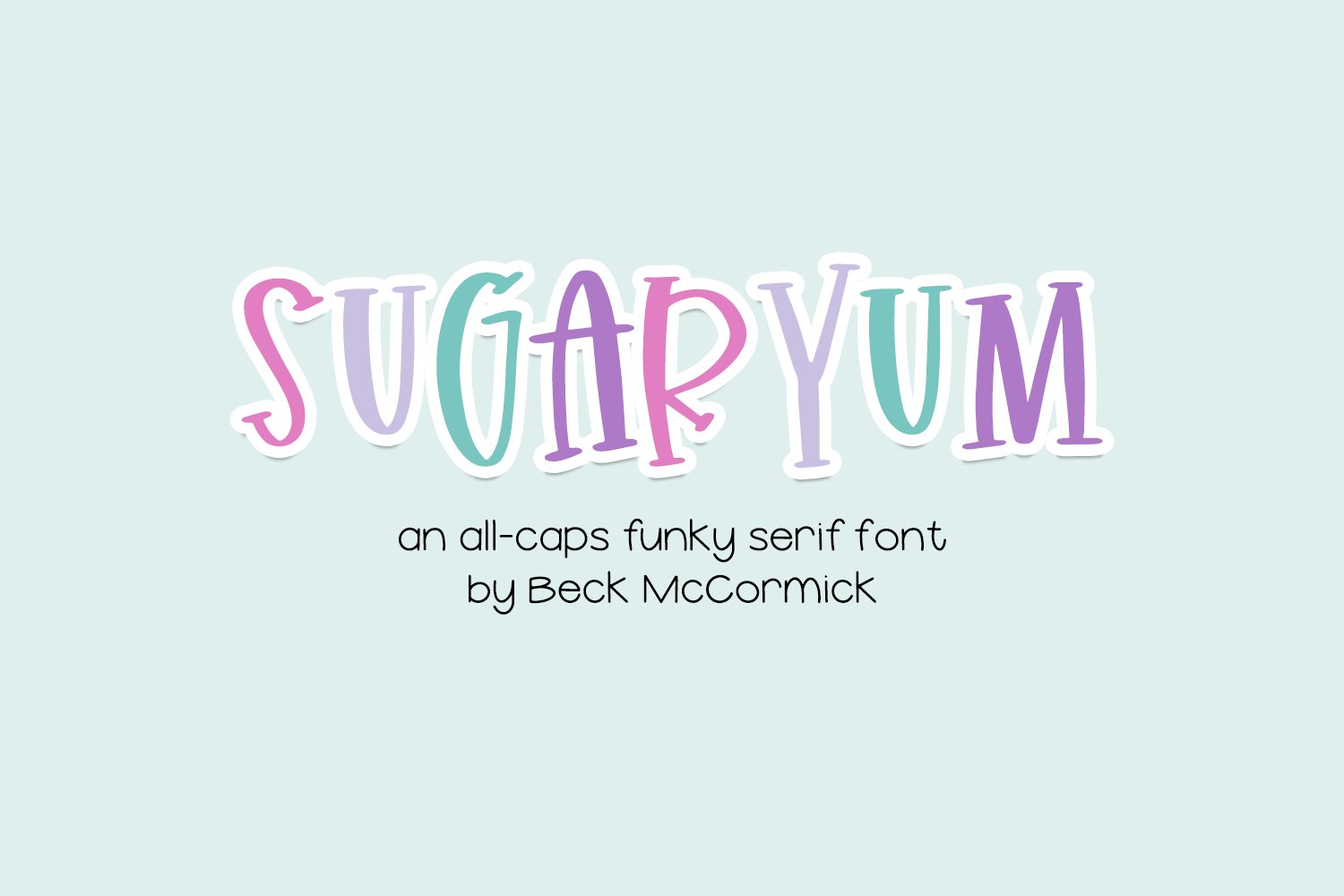 Sugaryum Serif Font cover image.