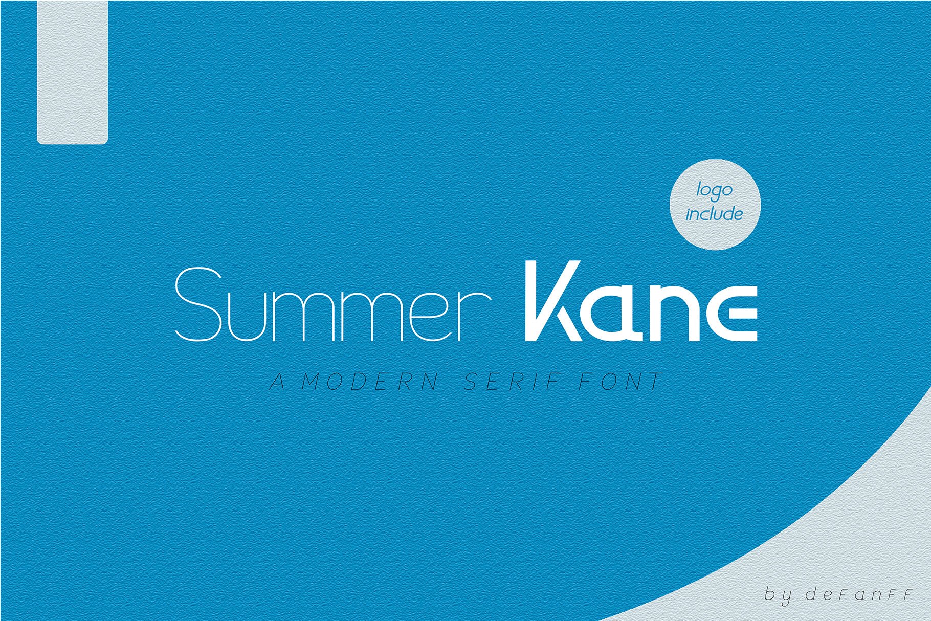 Summer Kane | Modern Serif Font cover image.