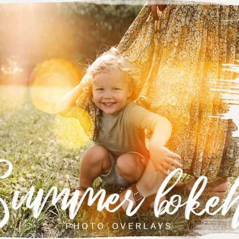 Summer Bokeh JPG photoshop overlayscover image.