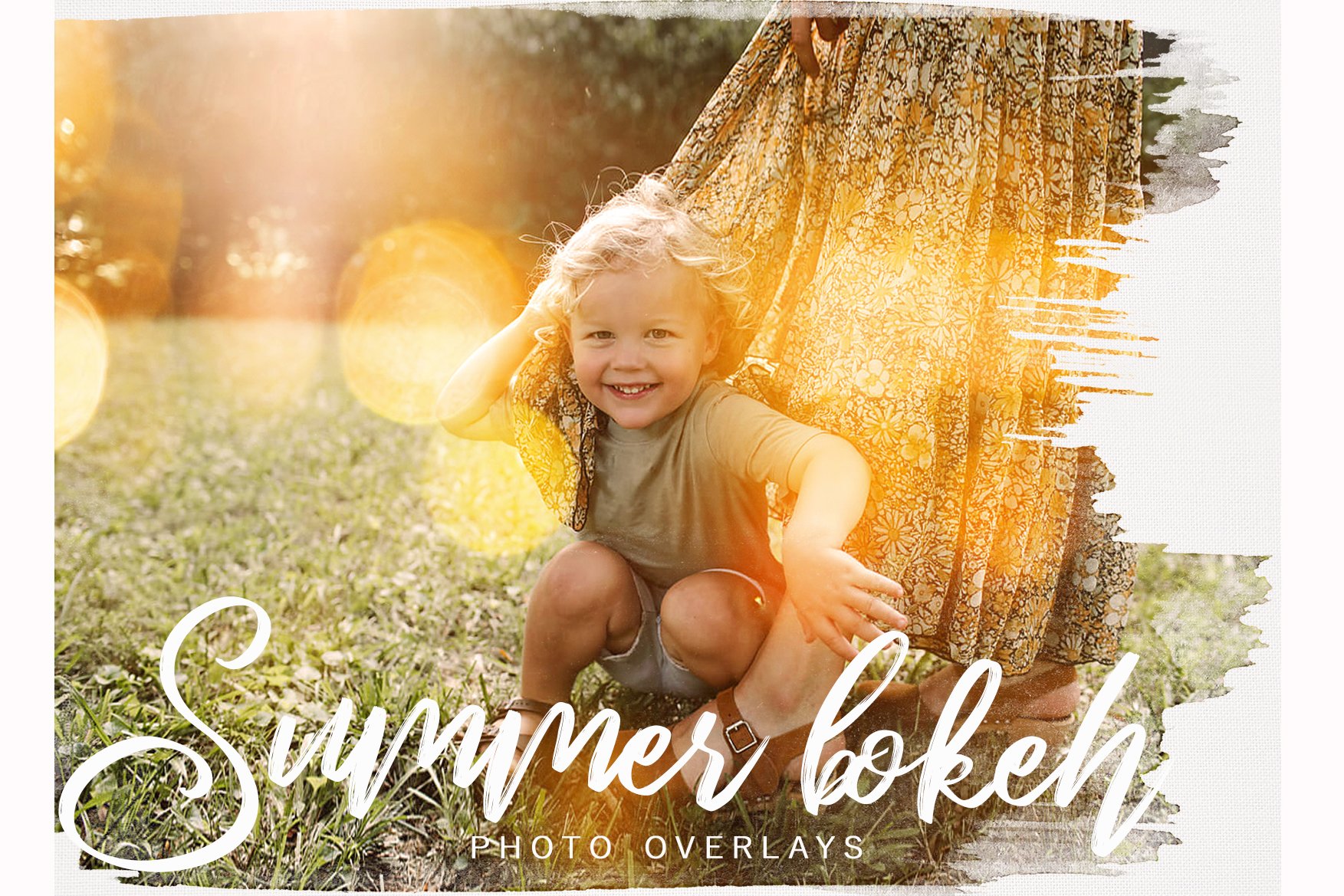 Summer Bokeh JPG photoshop overlayscover image.
