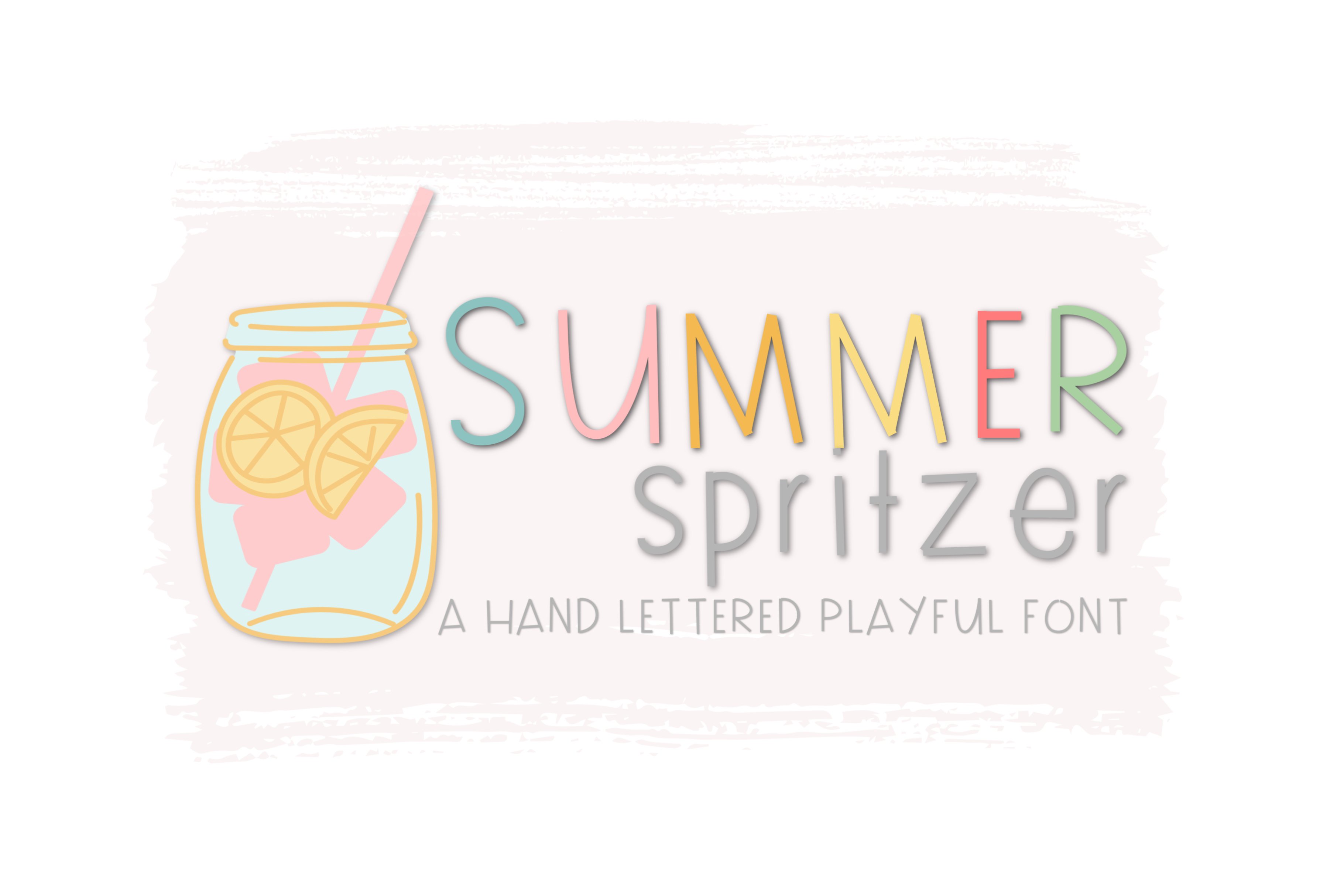 Summer Spritzer Font cover image.