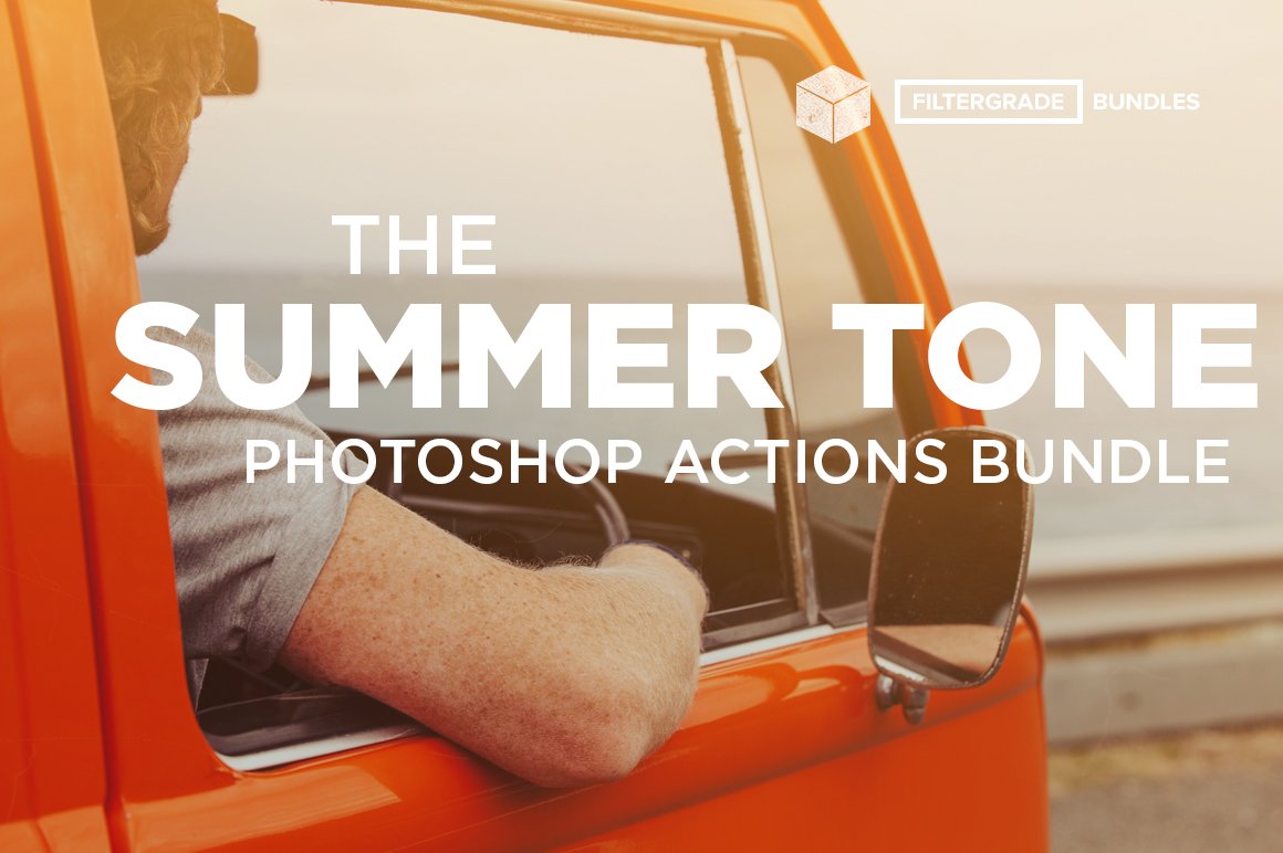 Summer Tone Photoshop Actions Bundlecover image.