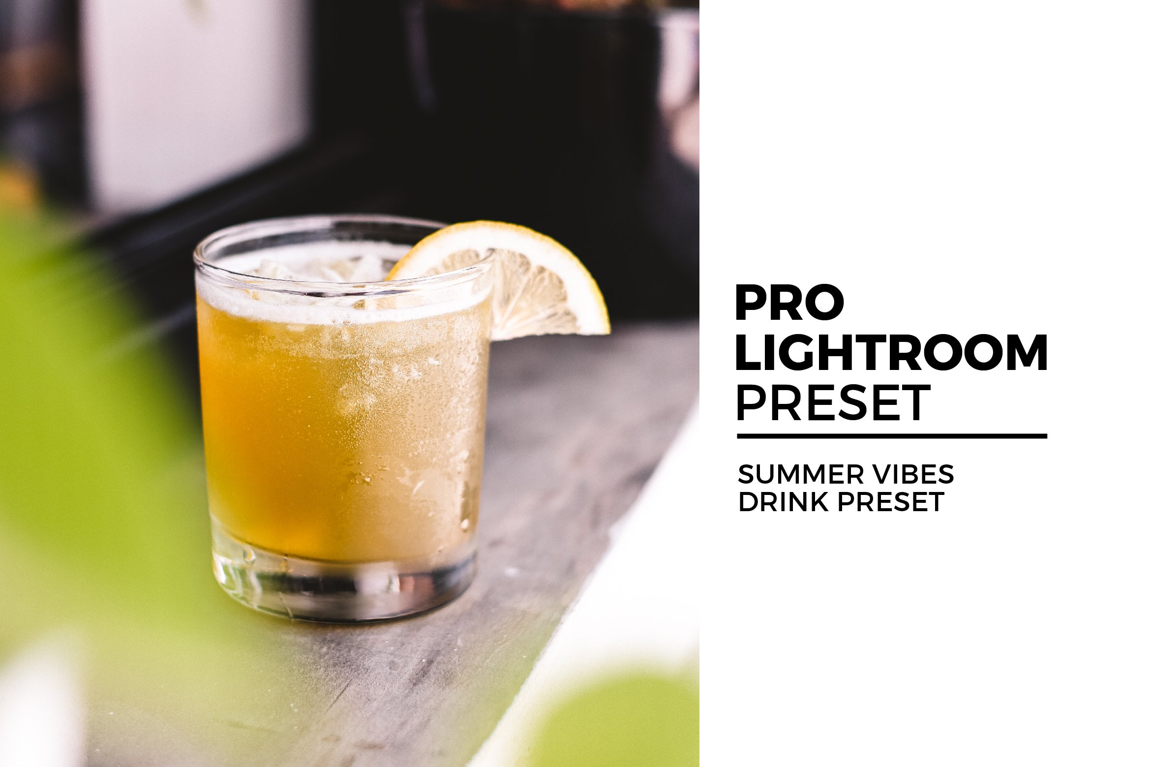 Summer Vibes Drinks Lightroom Presetcover image.