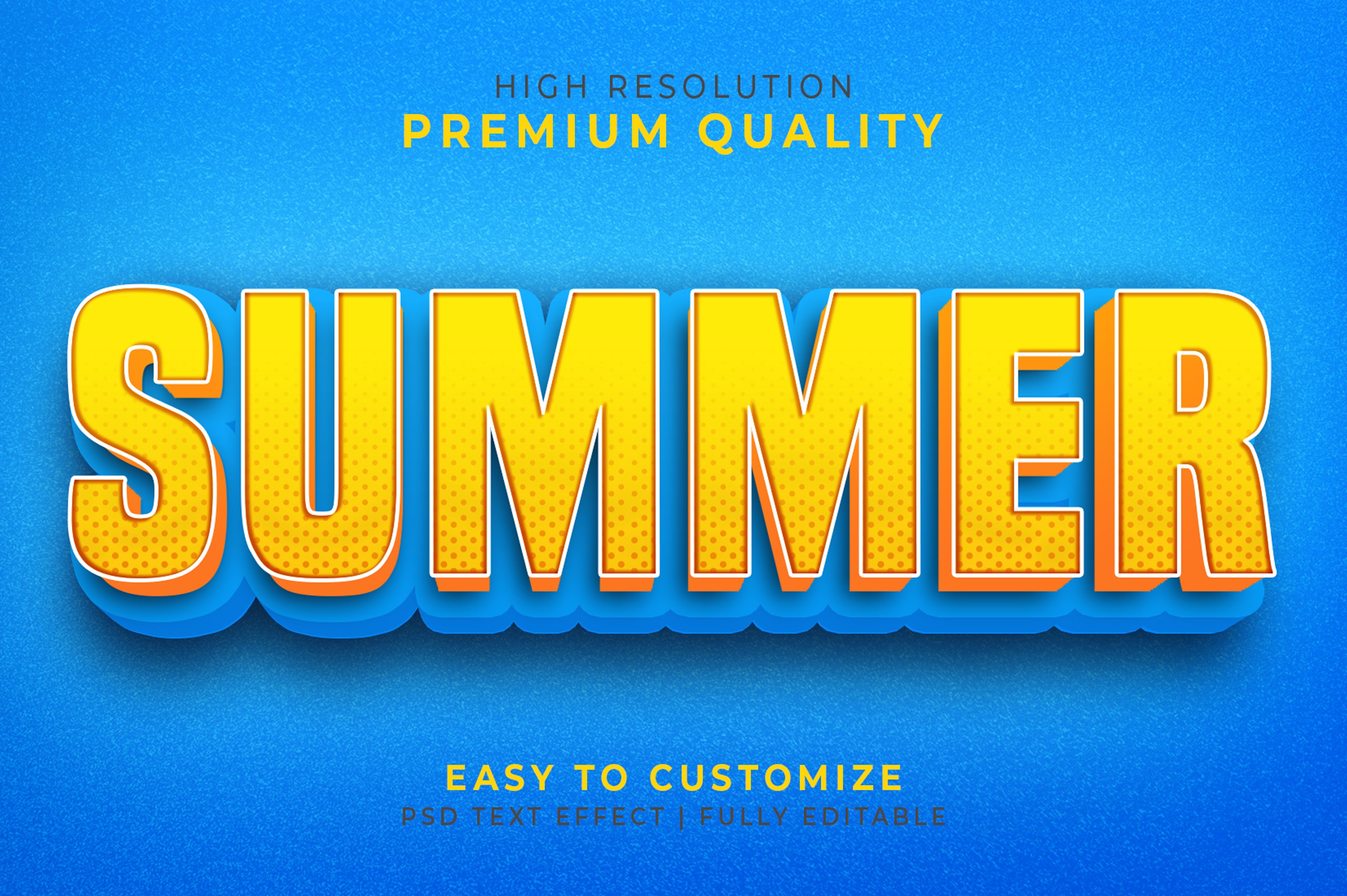 Summer Text Style Effect Mockupcover image.