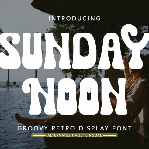 SundayNoon-Groovy Retro Display Font cover image.