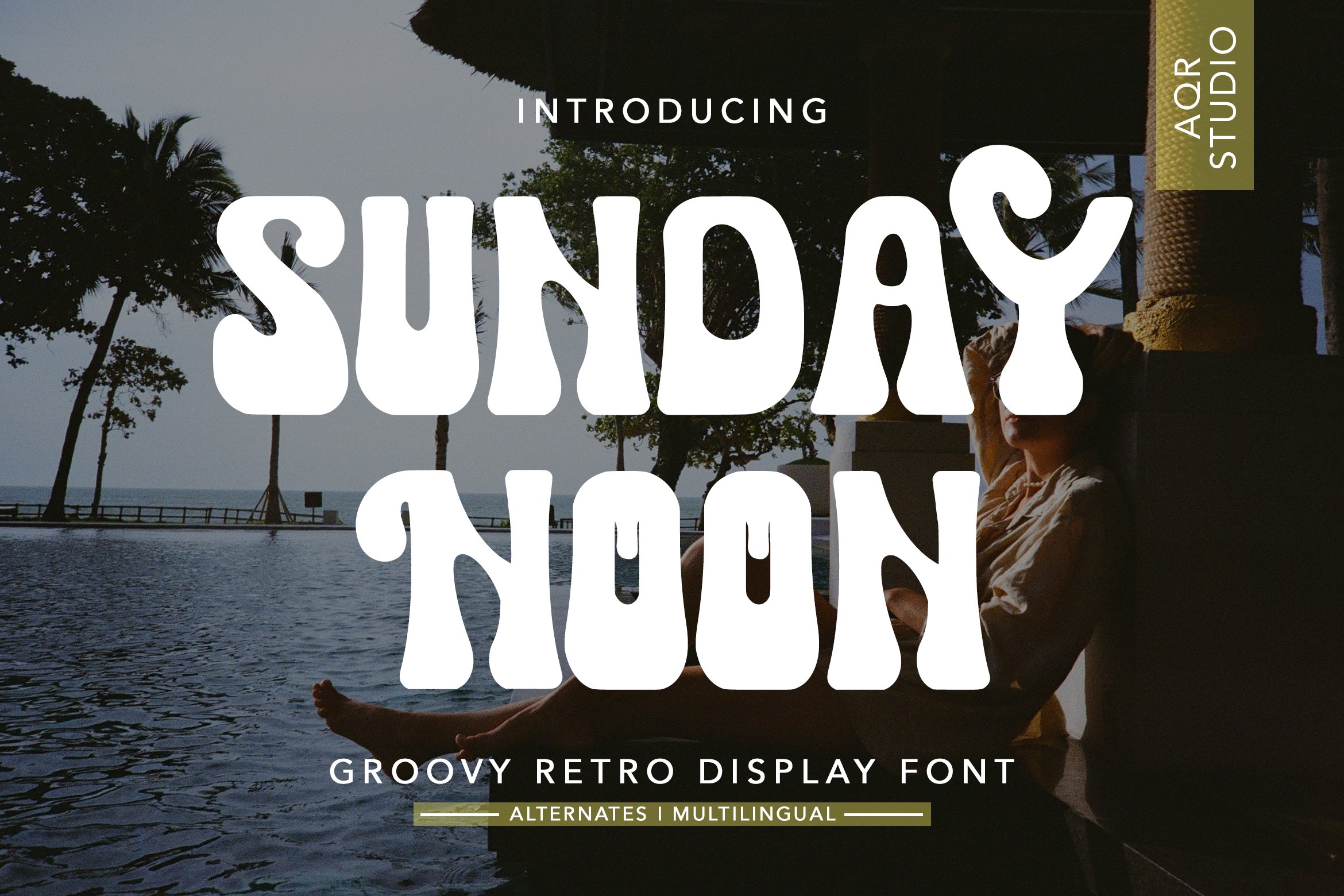 SundayNoon-Groovy Retro Display Font cover image.