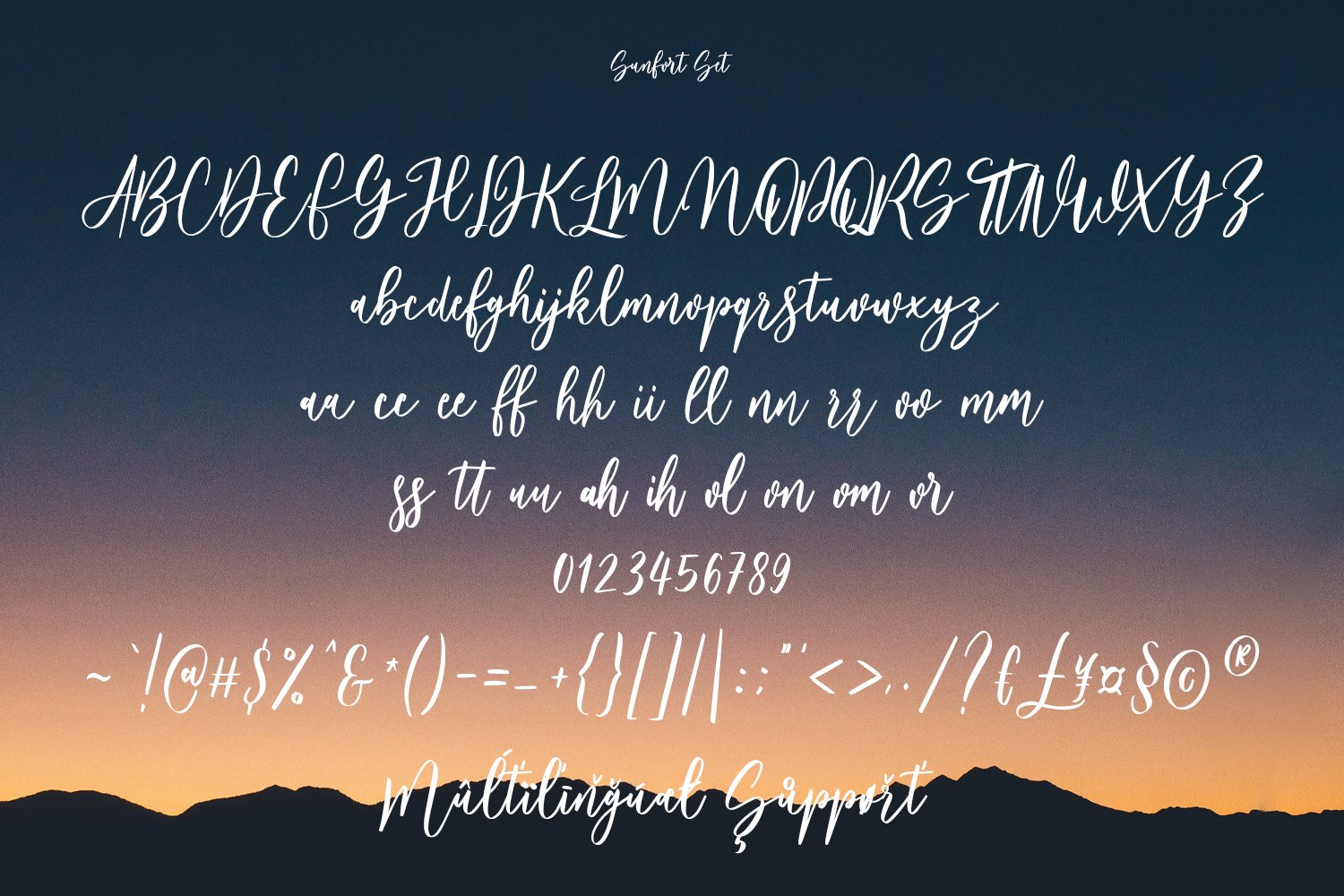 sunfort signature script font 10 640