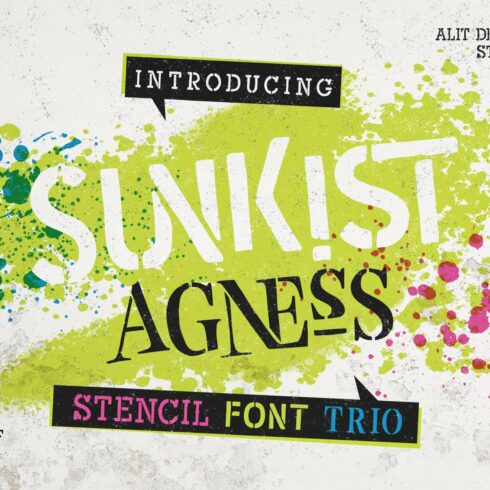 Sunkist Agness Typeface cover image.
