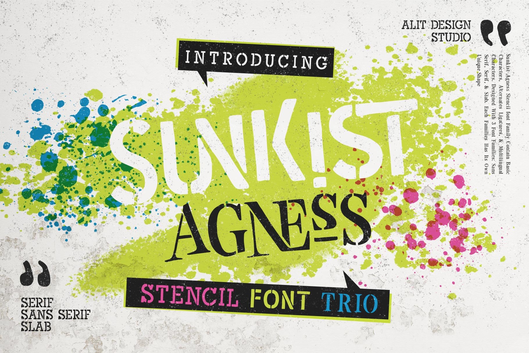 Sunkist Agness Typeface cover image.