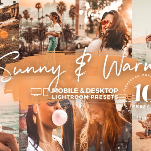 10 Sunny & Warm Mobile Presetscover image.